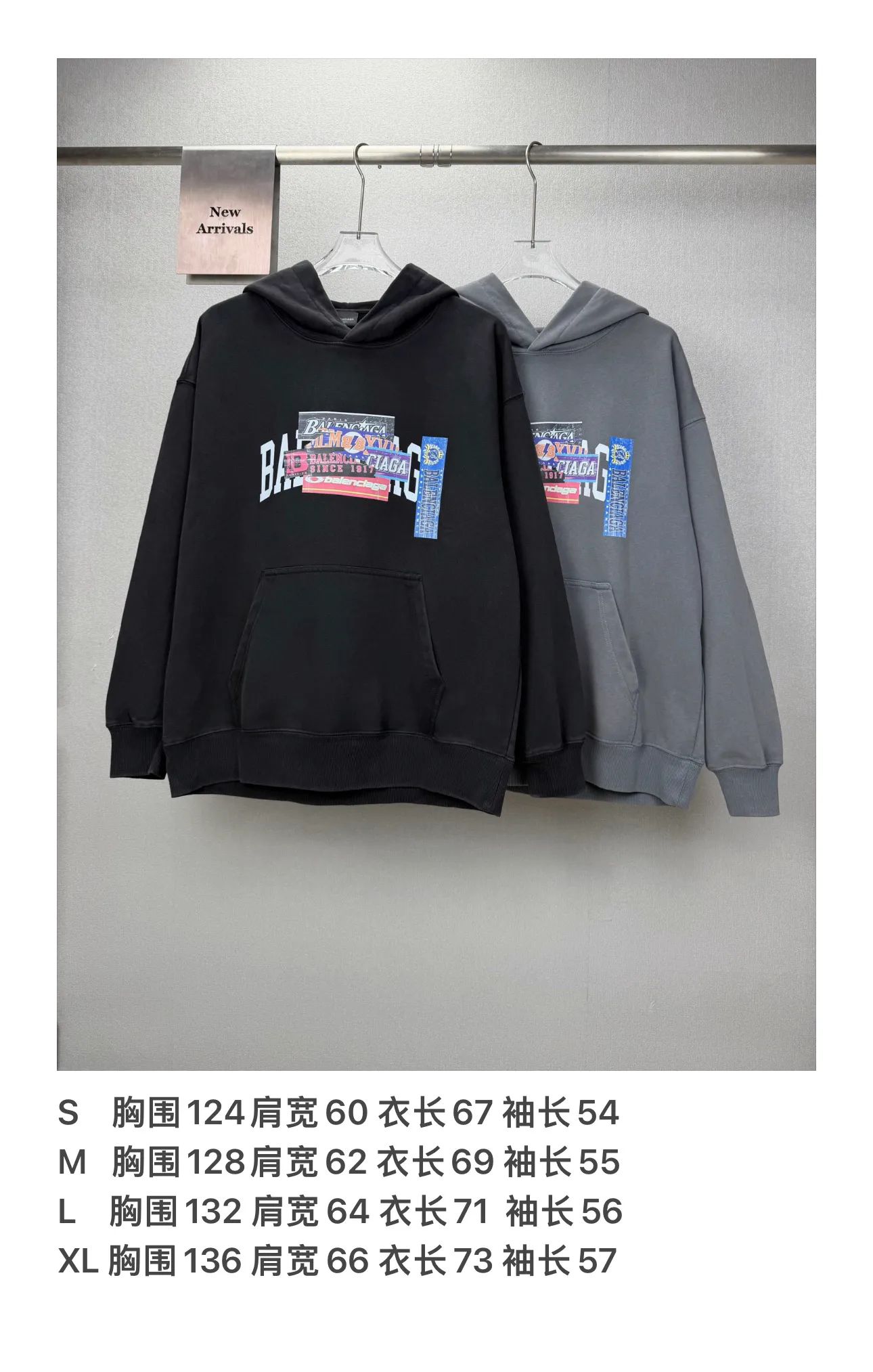2026New Arrival 🔥 🔥 🔥 Same Style Quality😘😘 430g Versatile 👍 ：Black、Gray Size：S-XL